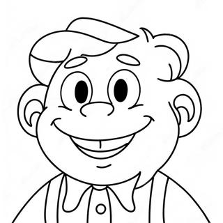 Happy Ernie With A Big Smile Coloring Page 63180-52304