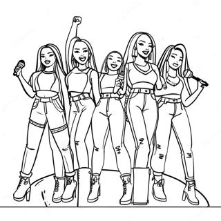 Itzy Members In Concert Coloring Page 63190-52314