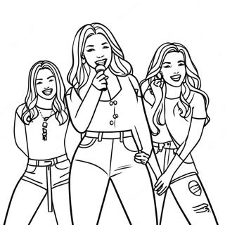 Itzy Members In Concert Coloring Page 63190-52316