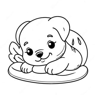 Baby Puppy Coloring Pages