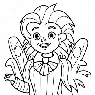 Lydia Deetz Beetlejuice Coloring Page 63259-52358