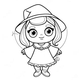 Lydia Deetz In Spooky Outfit Coloring Page 63260-52365