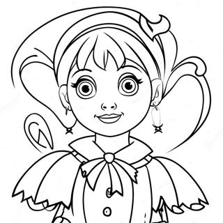 Lydia Deetz In Spooky Outfit Coloring Page 63260-52368