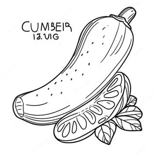 Cucumber Coloring Page 63269-52362