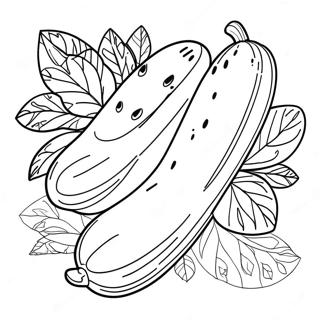 Cucumber Coloring Page 63269-52364