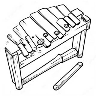 Xylophone Coloring Pages