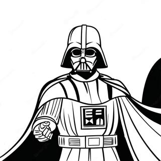 Darth Vader With Lightsaber Coloring Page 632-506