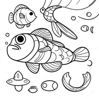 Fishing Lure Coloring Pages