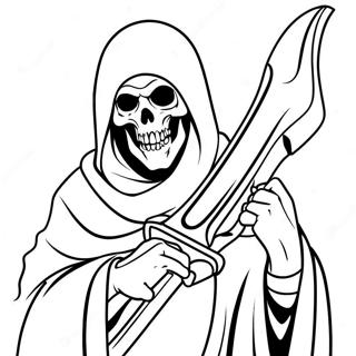 Grim Reaper Coloring Page 6334-5154