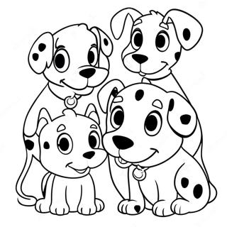 Cute 101 Dalmatians Puppies Coloring Page 63390-52463