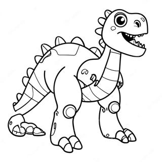 Robot Dinosaur Coloring Page 63409-52468