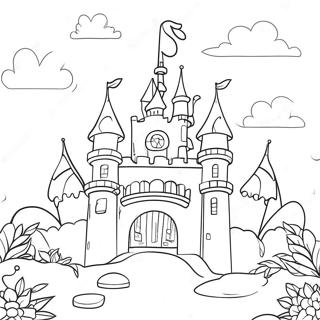 Magical Unicorn Castle Coloring Page 63440-52496