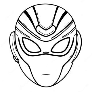 Power Ranger Mask Coloring Pages