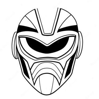 Power Ranger Mask Coloring Page 63449-52498