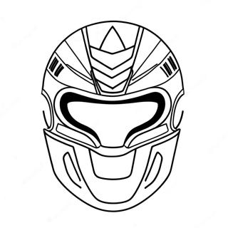 Colorful Power Ranger Mask Coloring Page 63450-52511