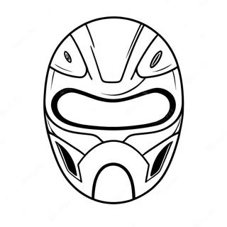 Colorful Power Ranger Mask Coloring Page 63450-52512