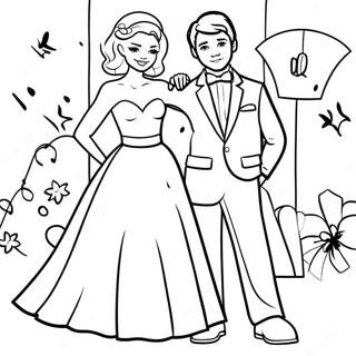 Prom Night Coloring Page 63459-52516