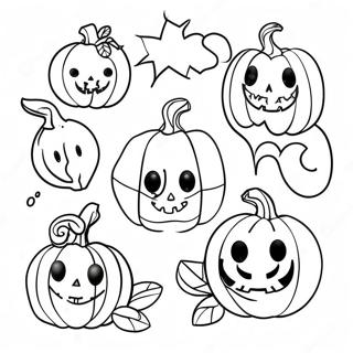 Mini Halloween Coloring Pages