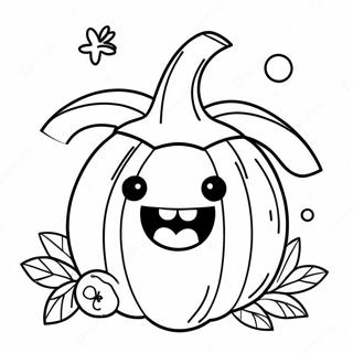 Cute Pumpkin Halloween Coloring Page 63480-52518