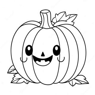 Cute Pumpkin Halloween Coloring Page 63480-52519