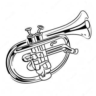 Trumpet Coloring Page 63499-52543