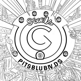 Pittsburgh Steelers Logo Coloring Page 6354-5169