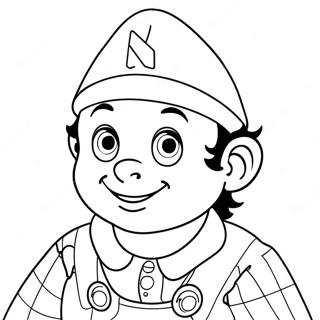 Noddy Coloring Page 63559-52588