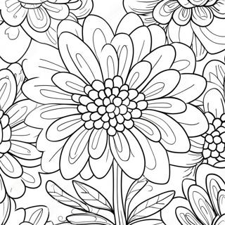 Chrysanthemum Flower Coloring Page 63629-52643