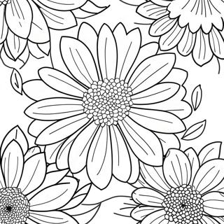 Chrysanthemum Flower Coloring Page 63629-52644