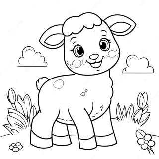 Easter Lamb Coloring Page 63649-52659