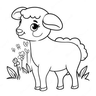 Easter Lamb Coloring Page 63649-52660