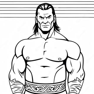 Easy Wwe Coloring Page 6364-5082