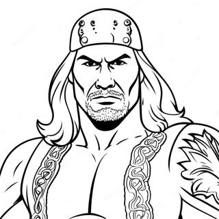 Easy Wwe Coloring Page 6364-5083