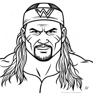 Easy Wwe Coloring Page 6364-5084