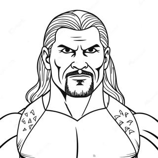 Easy Wwe Coloring Page 6364-5177