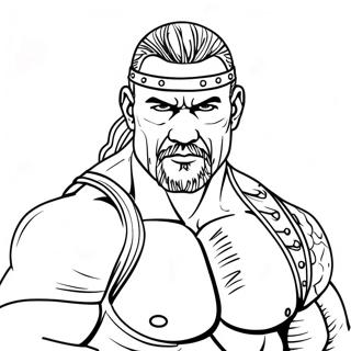 Easy Wwe Coloring Page 6364-5180