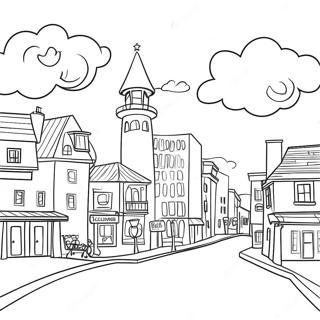 Turning Red 4 Town Coloring Page 63659-52670