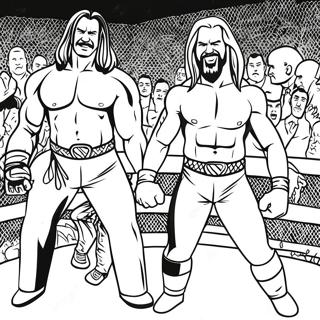 Wwe Superstars In Action Coloring Page 6365-5088