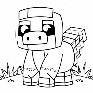 Minecraft Piglin Coloring Pages