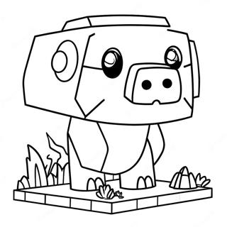 Minecraft Piglin Coloring Page 63669-52675