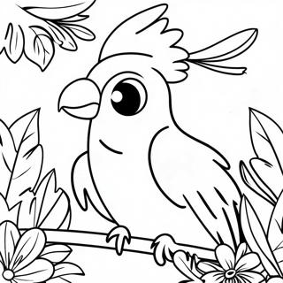 Cockatoo Coloring Pages