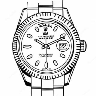 Classic Rolex Watch Coloring Page 63700-52703