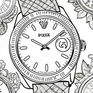 Classic Rolex Watch Coloring Page 63700-52704