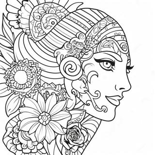 Realistic Tattoo Designs Coloring Page 63739-52736