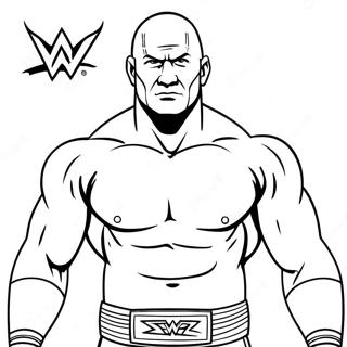 Wwe Coloring Page 6374-5185