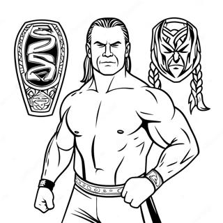 Wwe Coloring Page 6374-5186