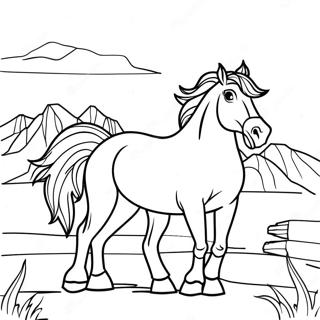 Wild Horse Coloring Pages