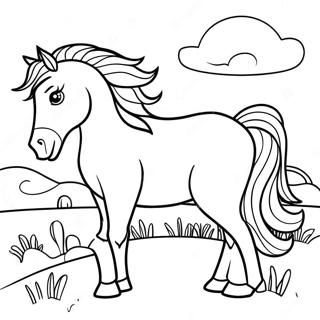 Wild Horse Coloring Page 63759-52742