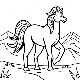 Wild Horse Coloring Page 63759-52743