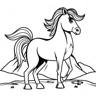 Wild Horse Coloring Page 63759-52744